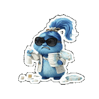 Tired Help Me Sticker by The Fuzzlets