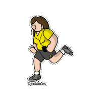 Txikito salud runner deporte ejercicio Sticker