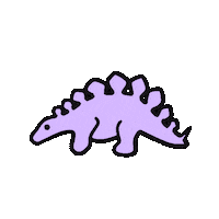 dinosaur stegosaurus Sticker by Alycia Marie