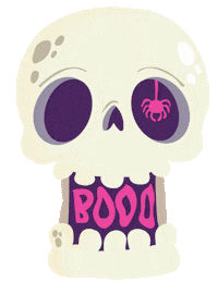 Halloween Skull Sticker