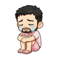 Tears Crying Sticker