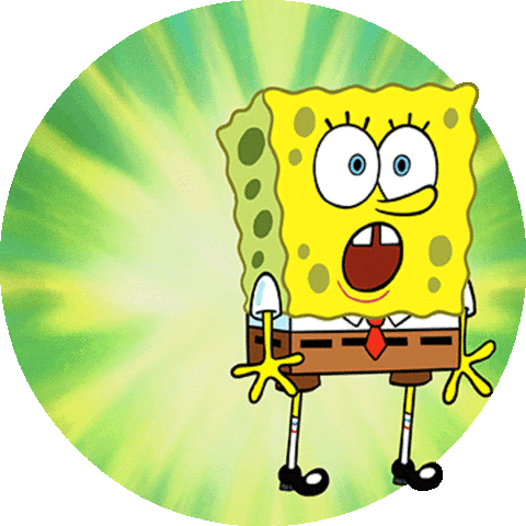 Shocked Animation Sticker by SpongeBob SquarePants