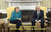 trump handshake donald angela merkel GIF
