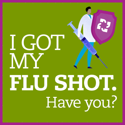 hartford_healthcare giphyupload flu influenza flushot GIF