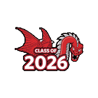 Red Dragons Spring Sticker by SUNY Oneonta