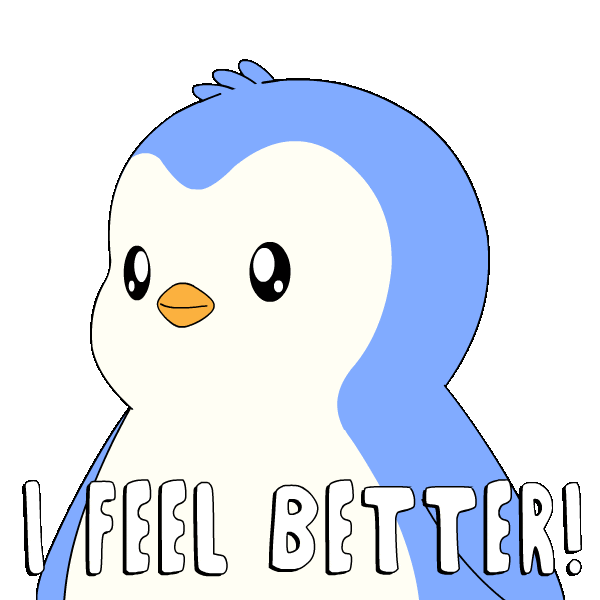 Heal Feeling Good Sticker by Pudgy Penguins