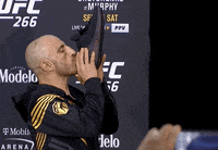 Press Conference Drinking GIF by UFC