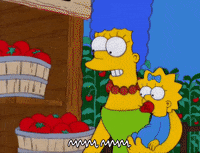 sick bart simpson GIF