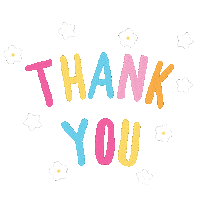 Stars Thank You Sticker by Otah & Friends