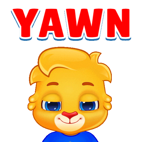 Tired Sleep Sticker by Lucas and Friends by RV AppStudios