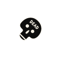 jackjohnbrown skull dead death spinning Sticker