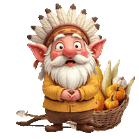 Native Americans Thanksgiving Sticker