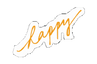 Happy Text Sticker