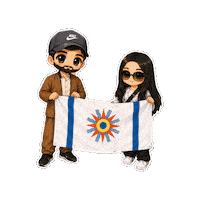 Flag Jesus Sticker by chaldeanmediahistory