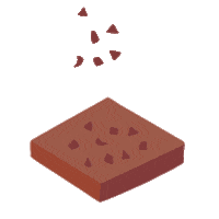 VestaChocolate brownie cocoa seasalt vestachocolate Sticker