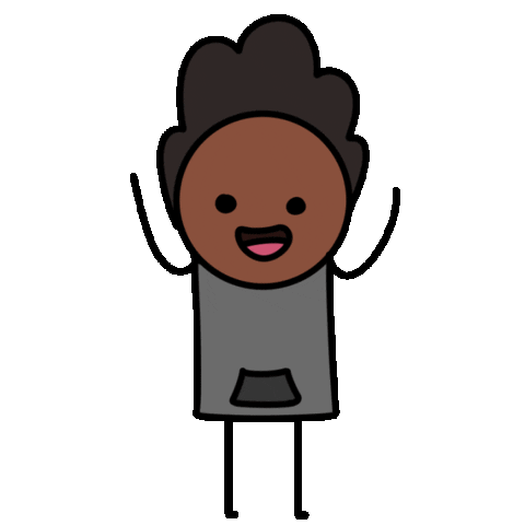 Happy Pointingup Sticker