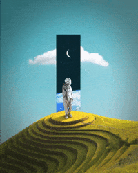 georgigeorgiev-eaab art animation space green GIF