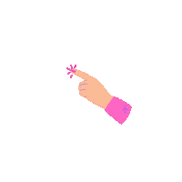 Hand Click Here Sticker