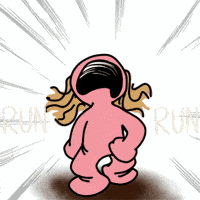 Running Away GIF