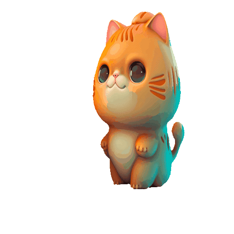 Happy Kitten Sticker by Anne Horel