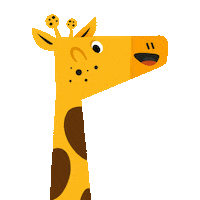 OGirafinha happy meme feliz piscando Sticker