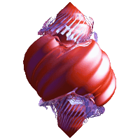 3D Blob Sticker by Vince Mckelvie