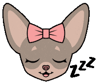 Chihuahua Sleeping Sticker
