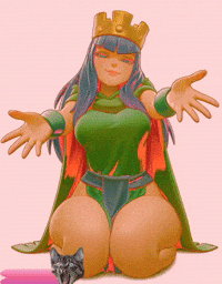 Saidchik supercell clash royale archer queen croyale GIF