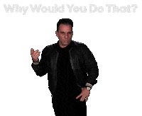 Why Would You Do That Sticker by Sebastian Maniscalco