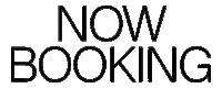 Now Booking Sticker by Vortic Studio