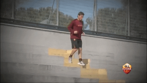 run steps GIF by AS Roma