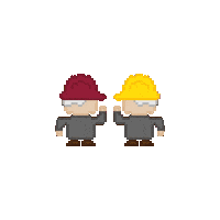 Pixel Construction Sticker by Combiente