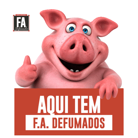Pig Bacon Sticker by FA Defumados