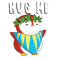 Love Me Hug Sticker by Pudgy Penguins