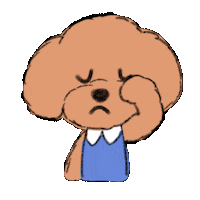 Sad Dog Sticker