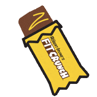 happy protein bar Sticker by FITCRUNCH