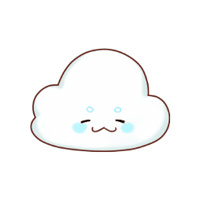 onure_weather character cloud 구름 구르미 Sticker