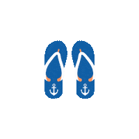 islandmedia sea diving sandal flip flop Sticker