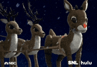 saturday night live rudolph GIF by HULU