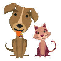 Cat Dog Sticker by TASSO e.V.