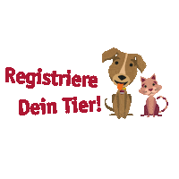 Cat Dog Sticker by TASSO e.V.