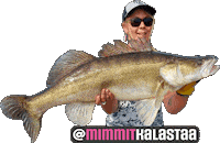 Fishing Fisherman Sticker by Suomen Vapaa-ajankalastajat