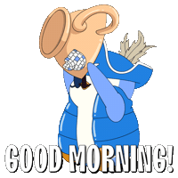 Happy Good Morning Sticker by Pudgy Penguins