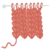 Knitting Krot Sticker