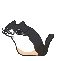 Tuxedo Cat Sticker by bunny_is_moving