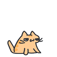 Jumping Orange Tabby Sticker by bunny_is_moving