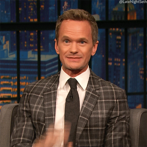 happy neil patrick harris GIF by Late Night with Seth Meyers