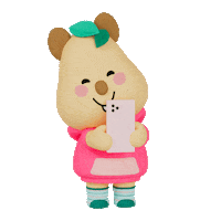 BRINGGREEN love smile phone photo Sticker