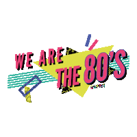 espritofficial 80s colorful pattern throwback Sticker