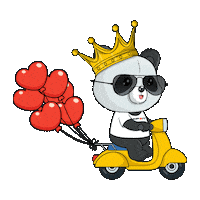 I Love You Hearts Sticker by PandaPals